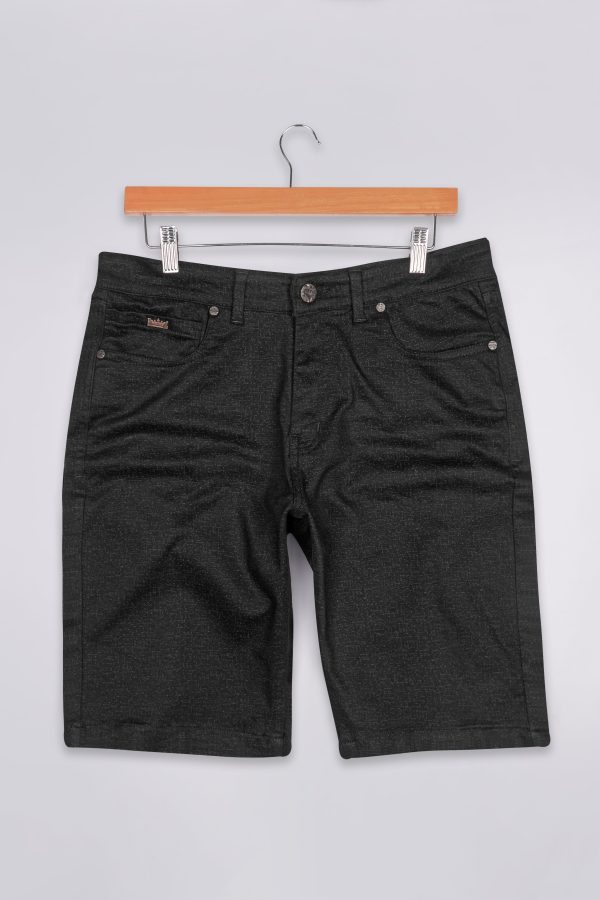 Bleached Black Cargo Shorts For Discount - Image 2