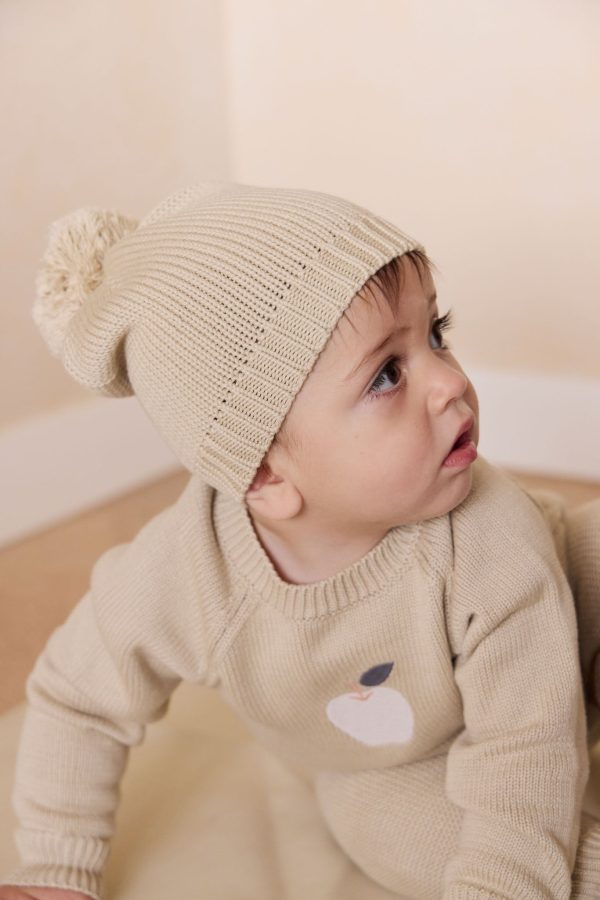 Ethan Jumper - Biscuit Jacquard Fresh Apple Discount - Image 4