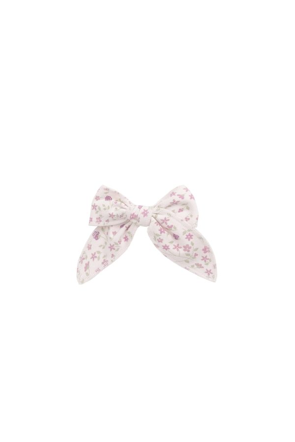 Organic Cotton Bow - Adaline Berries Ballet Pink For Sale