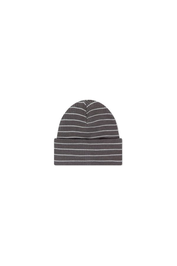 Organic Cotton Modal Lennon Beanie - Daily Stripe Wolf Cloud Cheap
