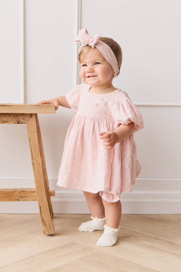 Organic Cotton Muslin Elodie Top - Petite Heart Old Rose Sale - Image 4