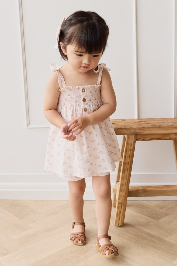 Organic Cotton Ellie Top - Rose Floral Pink Online Sale - Image 3