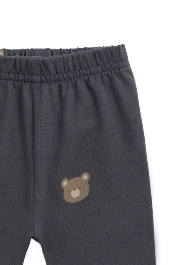 Organic Cotton Everyday Legging - Bobbie Bears Black Oyster Online Hot Sale - Image 5