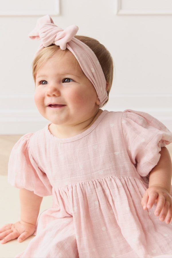 Organic Cotton Muslin Elodie Top - Petite Heart Old Rose Sale - Image 3