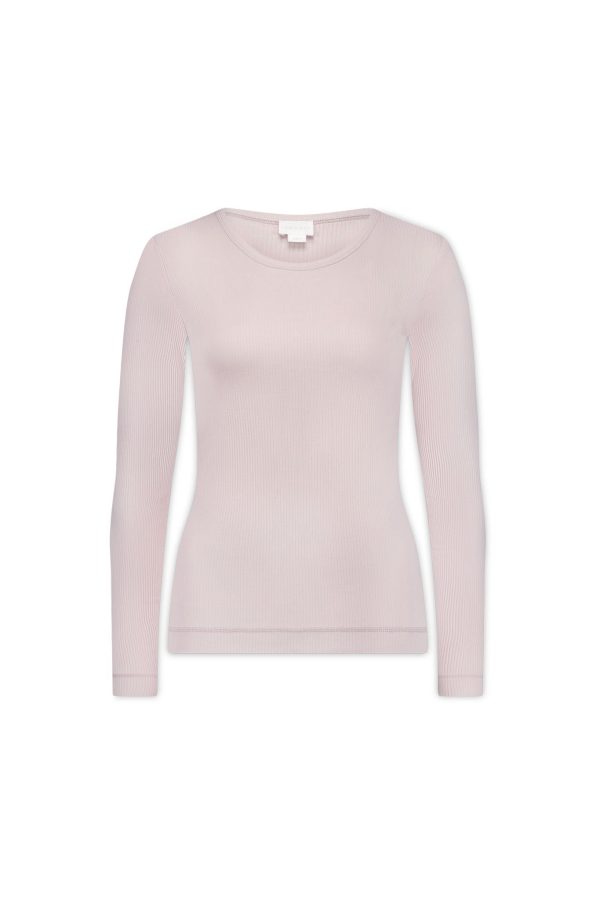 Organic Cotton Modal Womens Long Sleeve Top - Violet Tint Online - Image 3