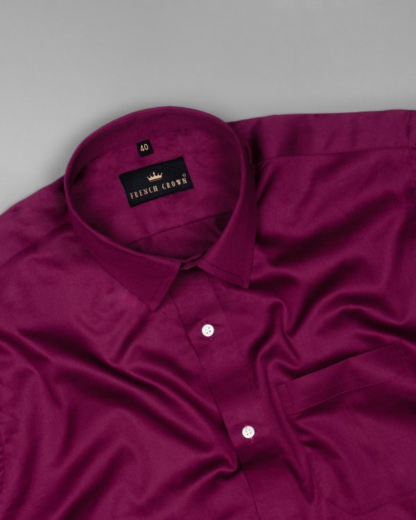 Mulberry Wood Premium Satin Shirt For Discount - Image 4